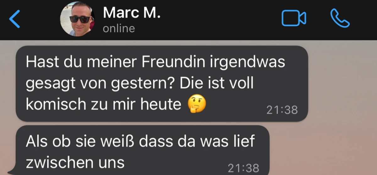 Sie hat ihr alles verraten