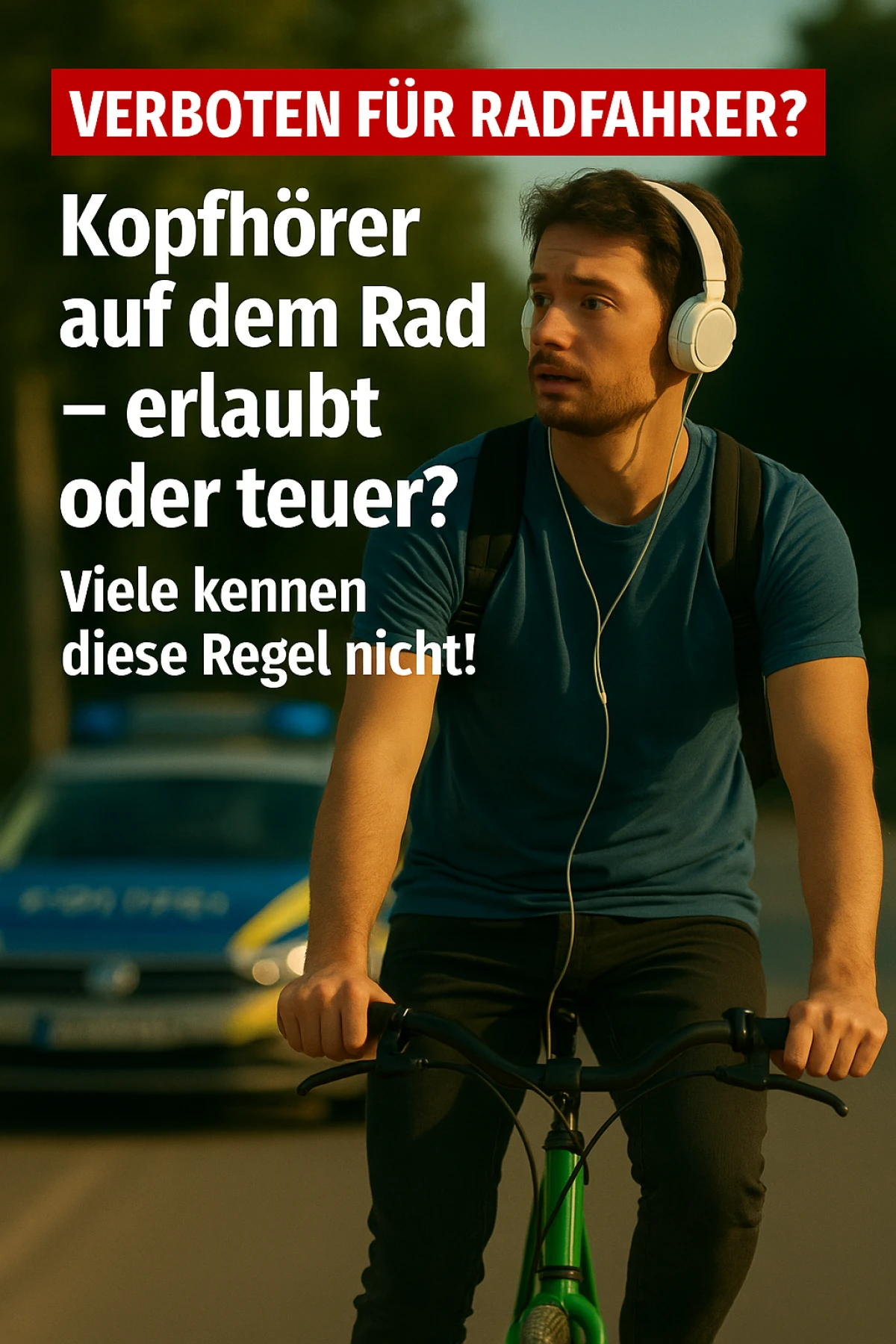 Radfahren mit Kopfhörern: Was wirklich erlaubt ist – und was richtig teuer wird