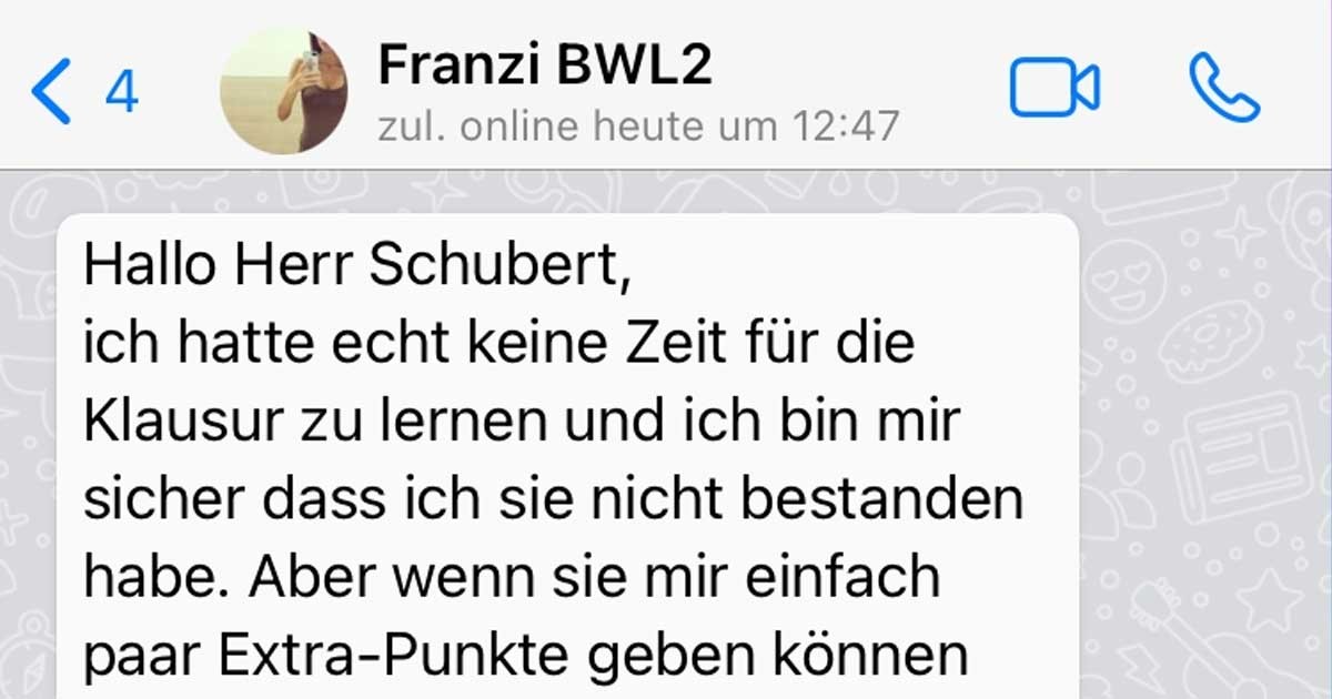 Sie weiß, wie man für gute Noten sorgt!