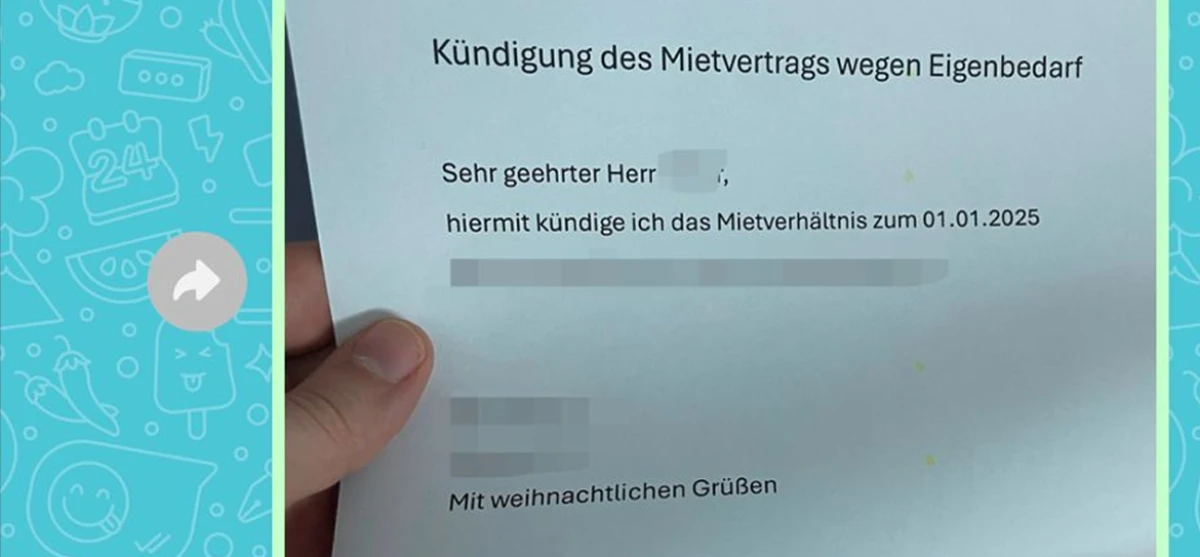 Kurz vor Weihnachten die Kündigung