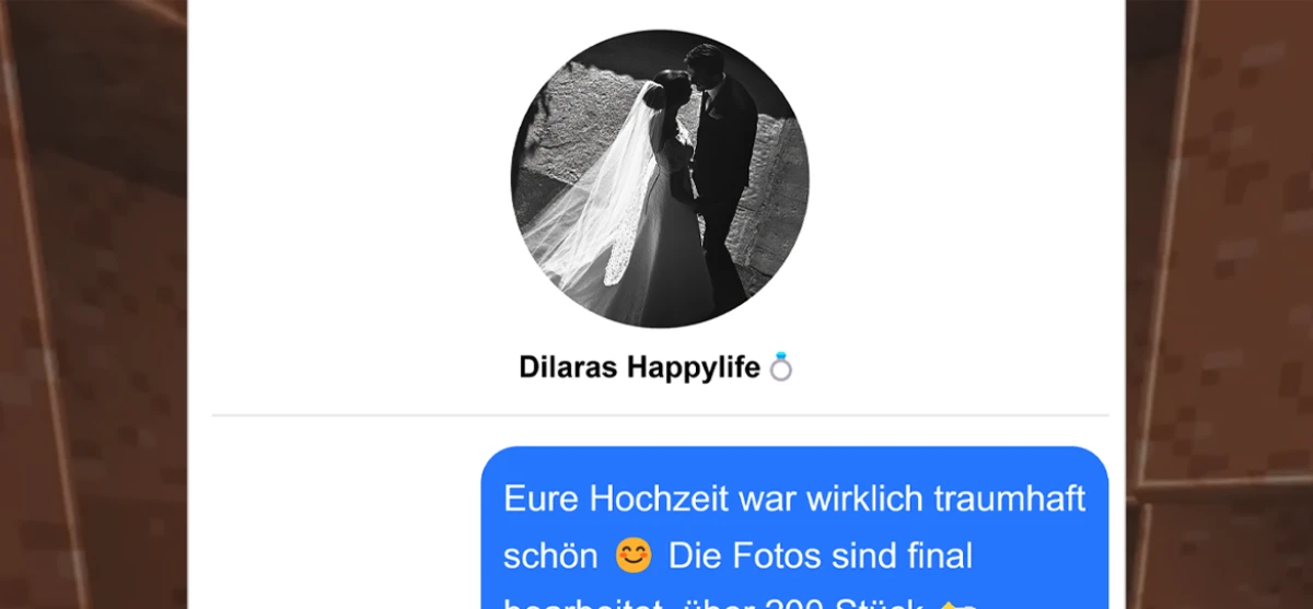 Sie sagt einfach der Fotograf bekommt nichts