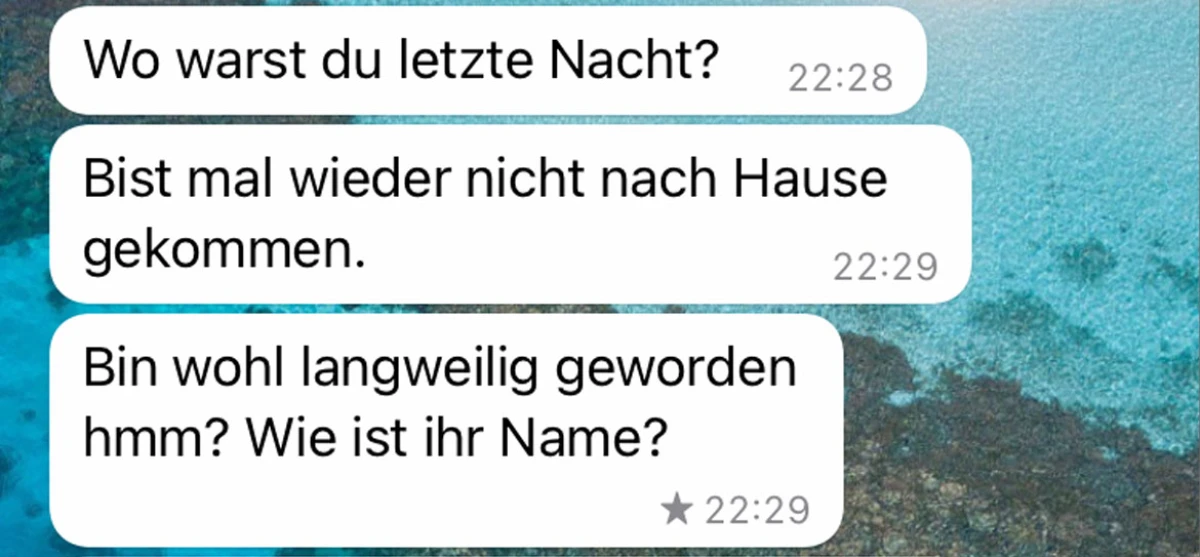 Er war die Nacht ganz wo anders