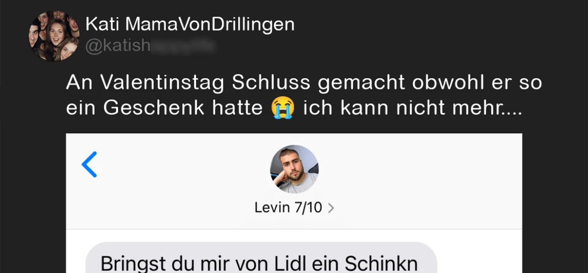 Der Valentinstag lief anders als geplant