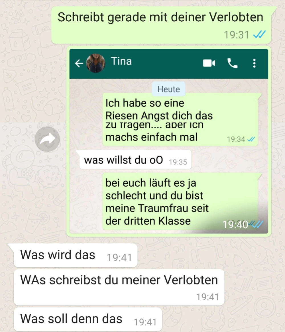 Er fragt sogar noch nach