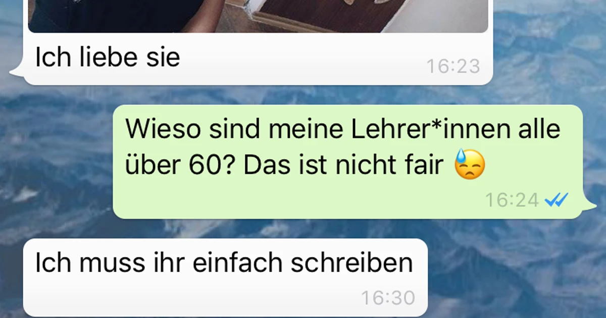Er hat die hübscheste Lehrerin der Welt
