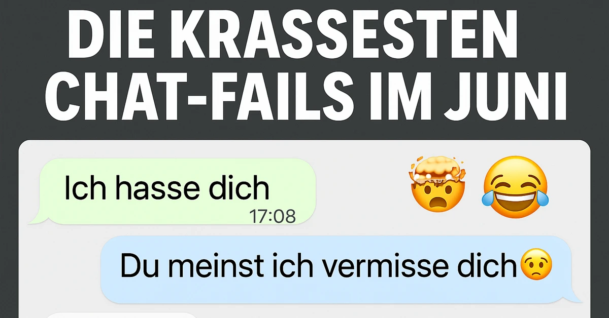 OMG 😂 Die lustigsten Chat-Fails aus dem Juni 2025!