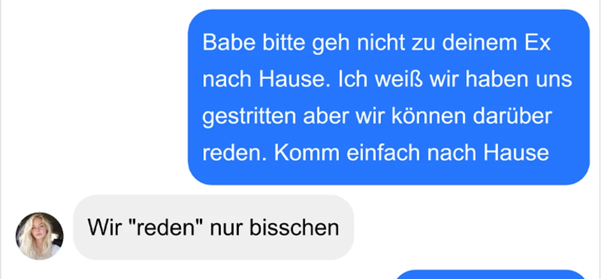 Nach einem Streit kann man wohl nicht mehr klar denken