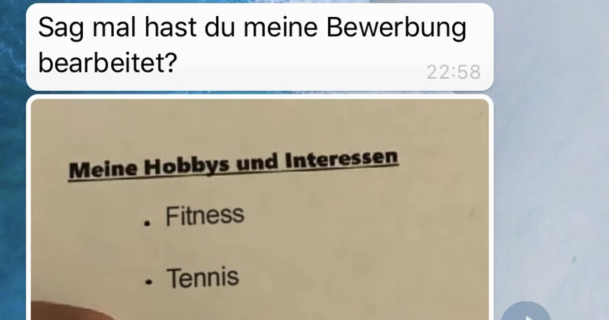 Die beste Bewerbung aller Zeiten