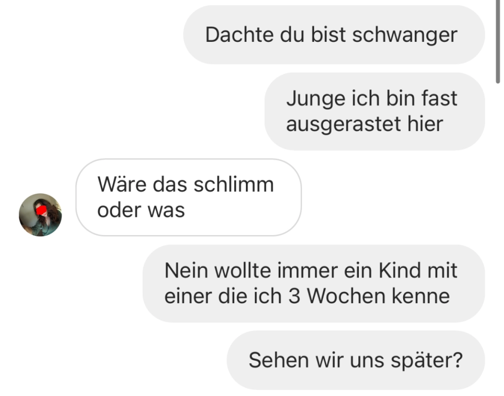 Der Stress ist nicht gut für das Baby