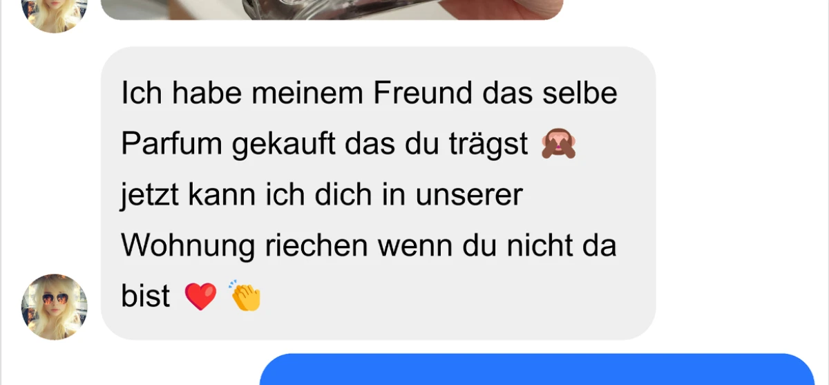 Er hat einfach das selbe Parfum bekommen 😭