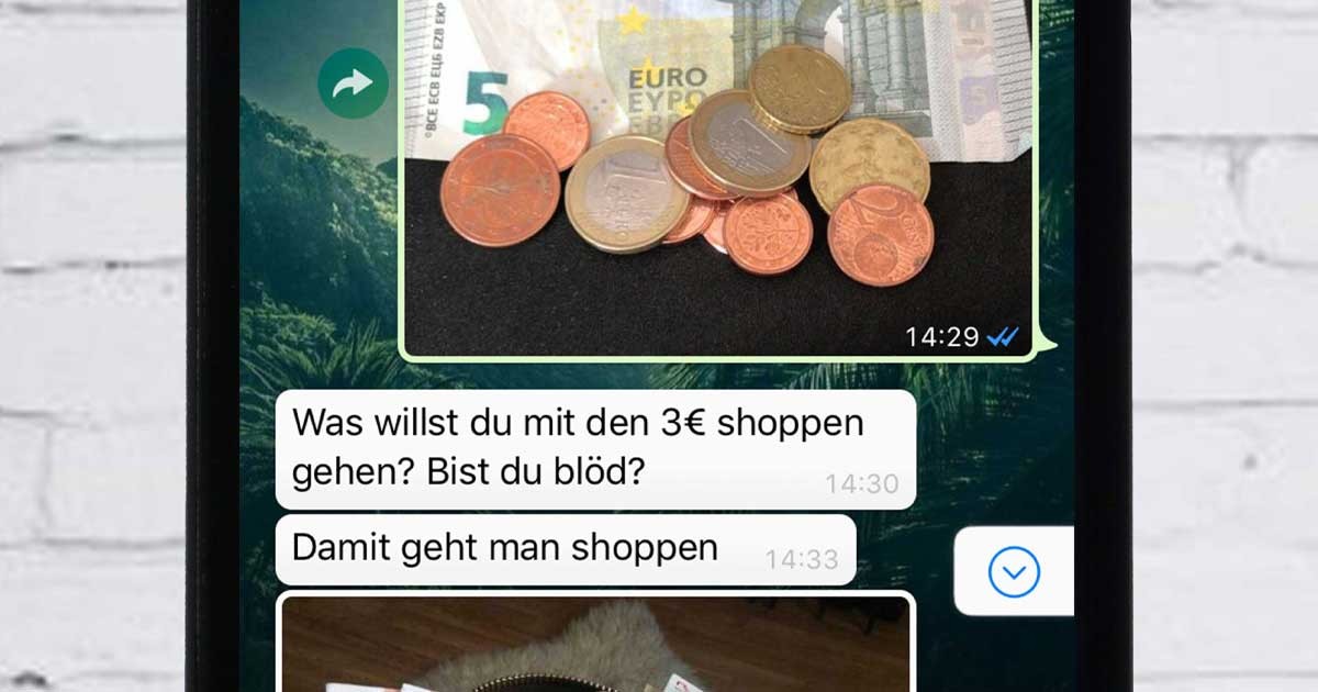 Er wollte mal richtig schön shoppen gehen