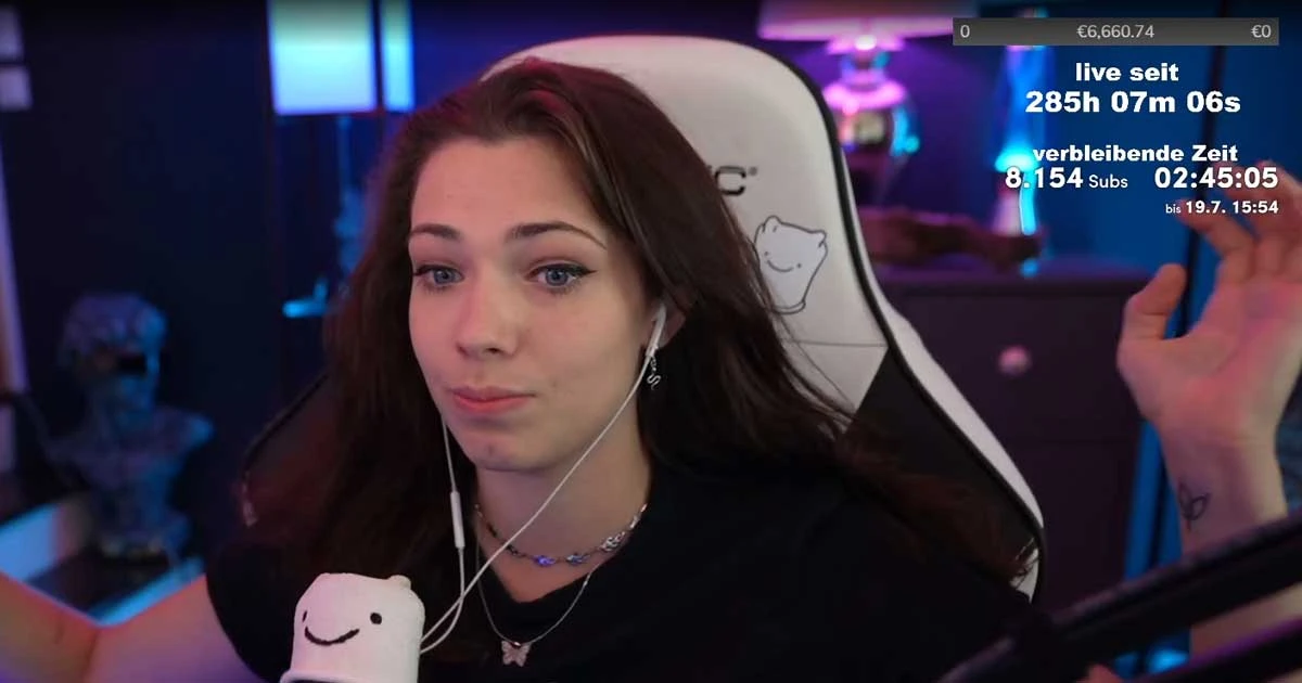 Diese Streamerin ist seit 287 Stunden LIVE!