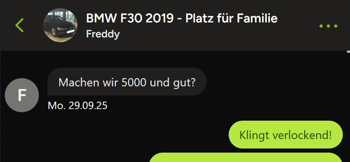 Er wird einfach zu Fred Feuerstein mit seinem Angebot 😂