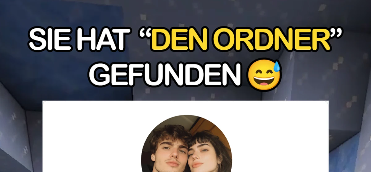Sie hat seinen Ordner gefunden und ist gar nicht erfreut darüber