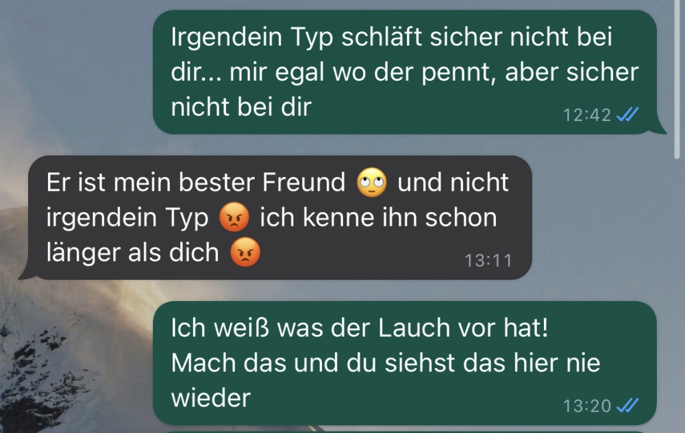 Sie will bei ihrem besten Freund übernachten