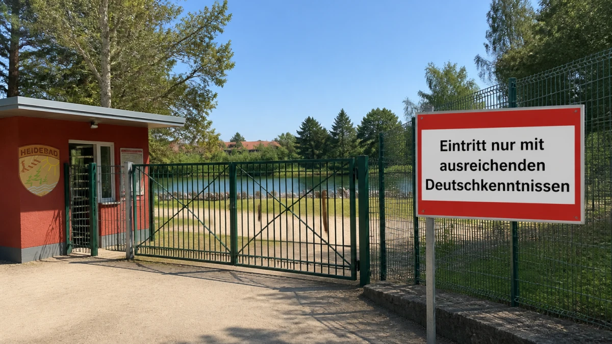 Kein Deutsch, kein Eintritt: Heidebad in Halle verweigert Gästen ohne Sprachkenntnisse den Zutritt
