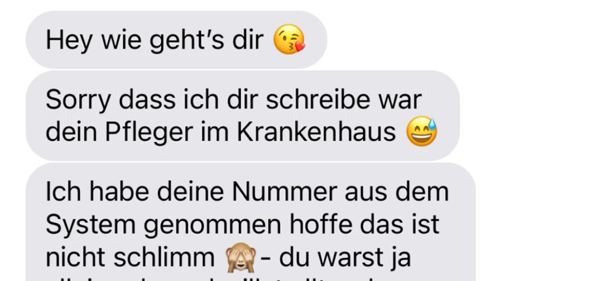 Er hat einfach ihre Nummer aus dem System