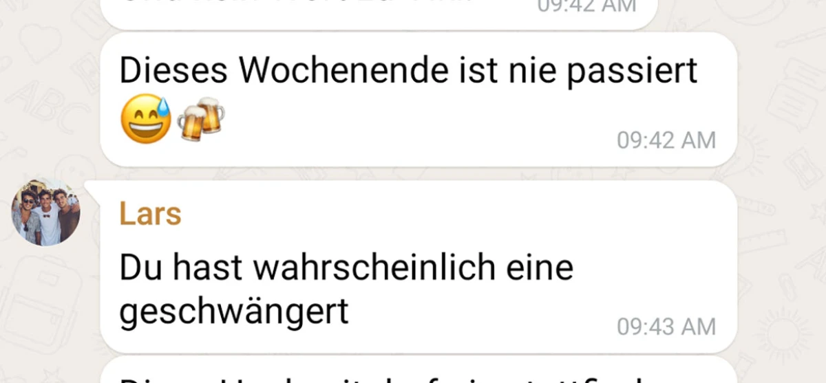 Der Junggesellenabschied bleibt in Erinnerung 😂