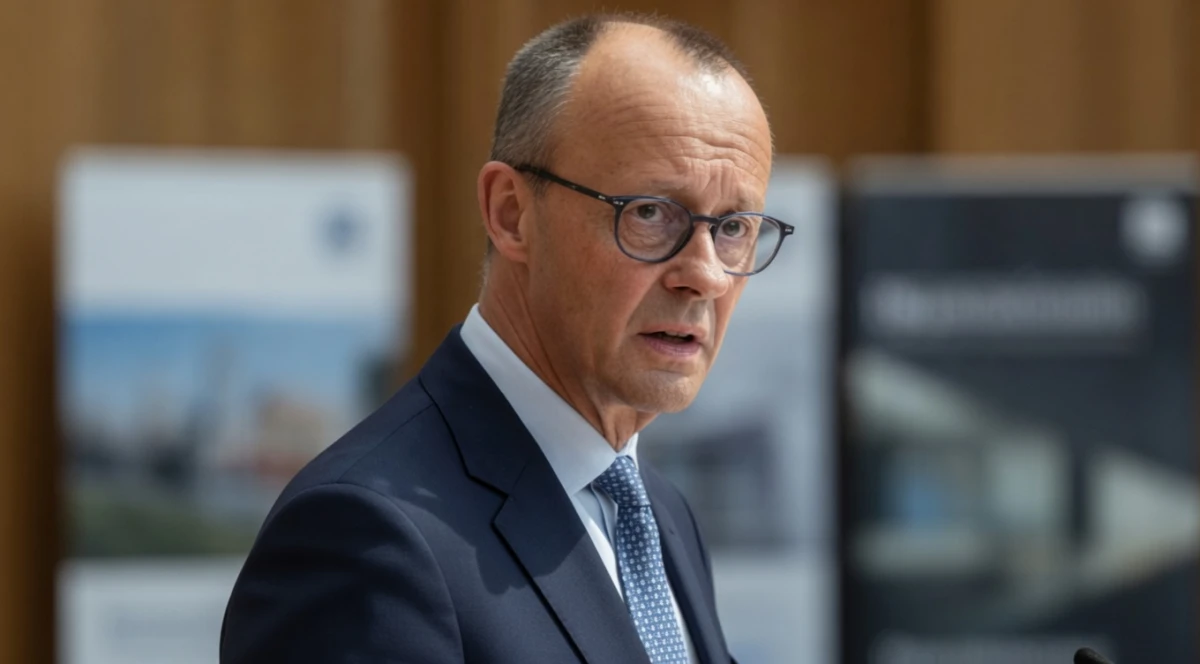 Bundeskanzler Friedrich Merz spricht bei einer Veranstaltung zur Rentenreform